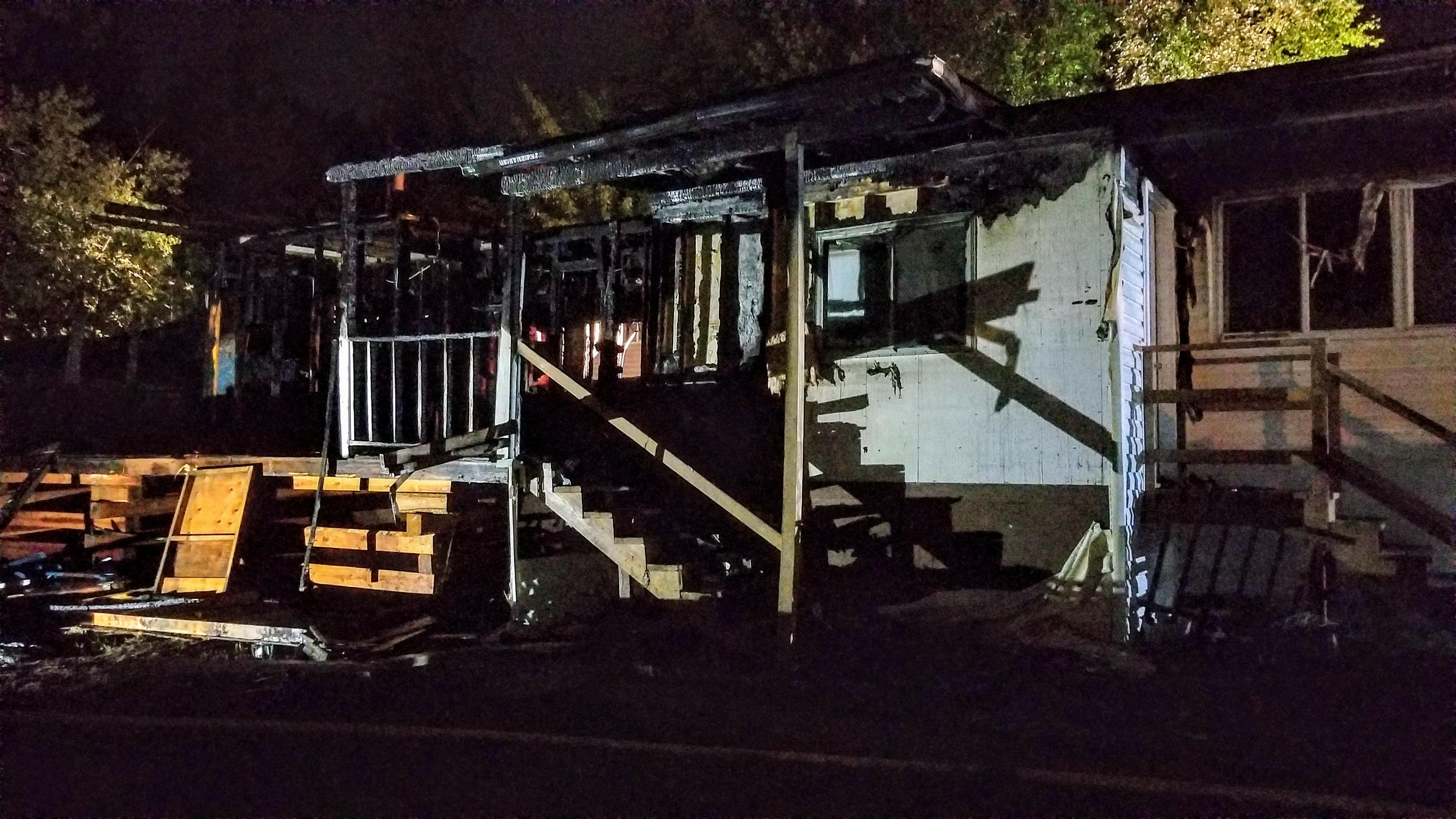 Fire chief Jeff Grant described the mobile home as a 